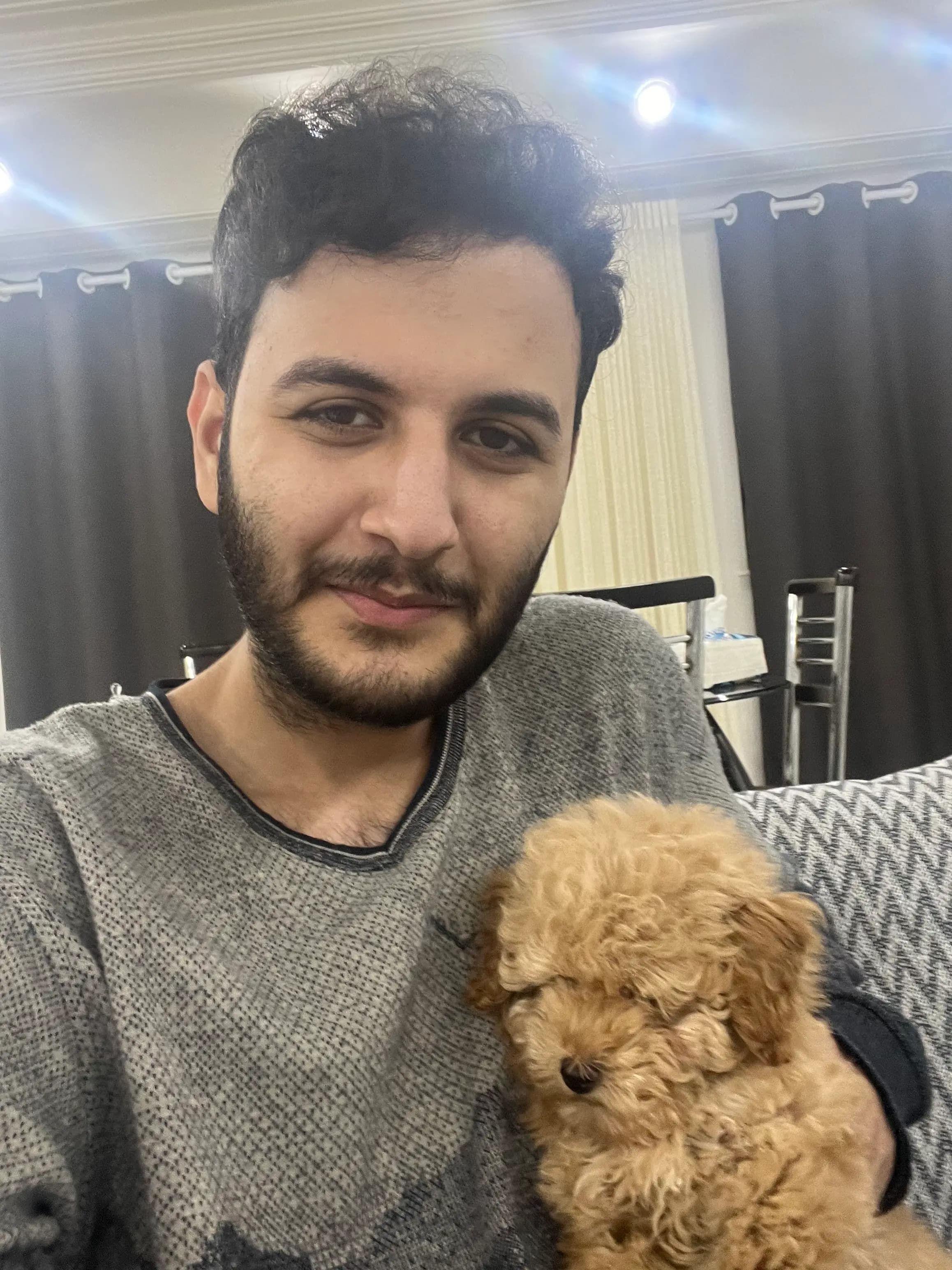 Kiarash's lovely dog, Peanut